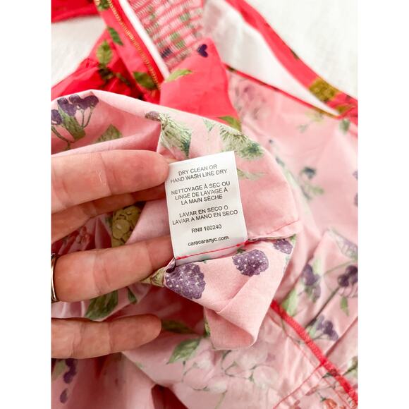Cara Cara | Sip Sip Dress in Botanical Allover Coral | Sz XS - Picture 14 of 14